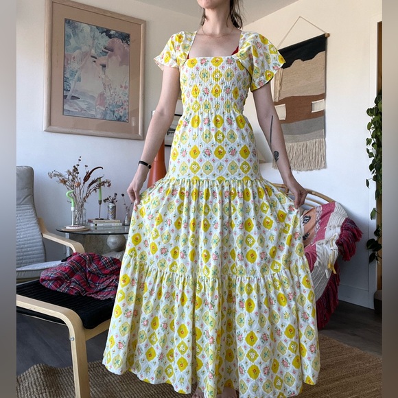 🌼 Handmade Vintage Maxi Dress 🌸 Sz Small - Picture 10 of 10